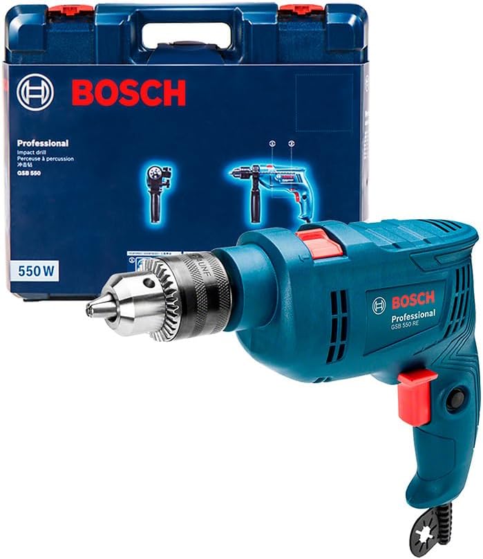 Bosch Furadeira de Impacto GSB 550 550W 127V com maleta