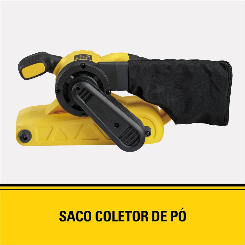 STANLEY Lixadeira de Cinta de 3 Pol. x 21 Pol. (75mm x 533mm) 900W 220V SB90