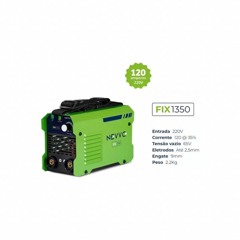 Máquina Inversora De Solda Fix1350 220v 120a Mma Tig NEVVO